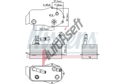 NISSENS Chladi oleje automatick pevodovky NIS 91353, 91353