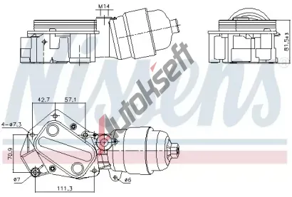 NISSENS Chladi oleje NIS 91357, 91357