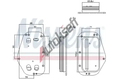 NISSENS Chladi oleje NIS 91360, 91360