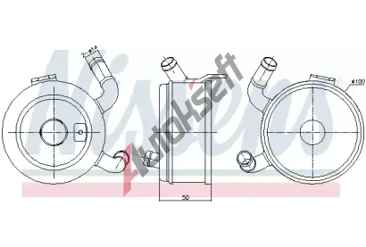 NISSENS Chladi� oleje NIS 91371, 91371