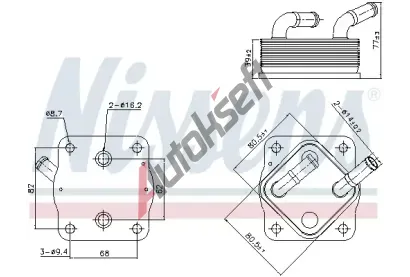 NISSENS Chladi oleje NIS 91378, 91378
