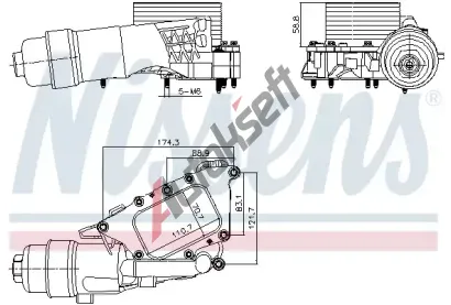 NISSENS Chladi oleje NIS 91385, 91385