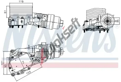 NISSENS Chladi oleje NIS 91400, 91400