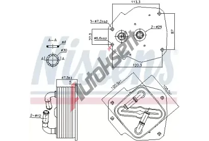 NISSENS Chladi oleje NIS 91418, 91418