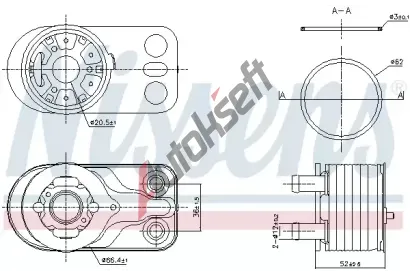 NISSENS Chladi oleje NIS 91422, 91422