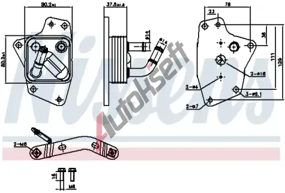 NISSENS Chladi� oleje NIS 91444, 91444