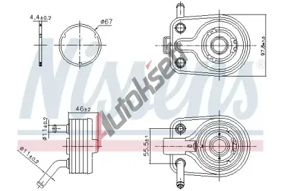 NISSENS Chladi oleje NIS 91447, 91447