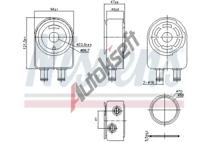 NISSENS Chladi oleje NIS 91451, 91451