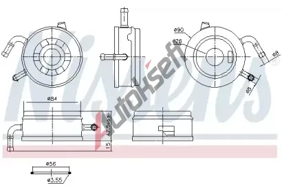 NISSENS Chladi oleje NIS 91470, 91470