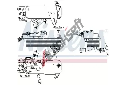 NISSENS Chladič oleje automatické převodovky NIS 91480, 91480  NISSENS Chladič oleje automatické převodovky NIS 91480, 91480