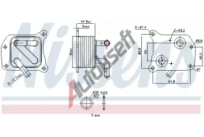 NISSENS Chladič oleje ** FIRST FIT ** NIS 91519, 91519 NISSENS Chladič oleje ** FIRST FIT ** NIS 91519, 91519
