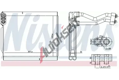 NISSENS Vparnk klimatizace NIS 92380, 92380
