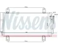 NISSENS Kondenztor klimatizace NIS 940032, 940032