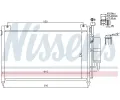 NISSENS Kondenzátor klimatizace NIS 940033, 940033
