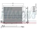 NISSENS Kondenz�tor klimatizace NIS 940066, 940066
