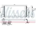 NISSENS Kondenz�tor klimatizace NIS 940099, 940099