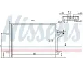 NISSENS Kondenztor klimatizace NIS 940183, 940183