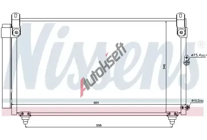 NISSENS Kondenz�tor klimatizace NIS 940191, 940191