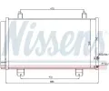 NISSENS Kondenz�tor klimatizace NIS 940261, 940261