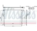 NISSENS Kondenztor klimatizace NIS 940266, 940266