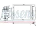 NISSENS Kondenztor klimatizace NIS 940404, 940404