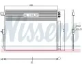 NISSENS Kondenztor klimatizace NIS 940411, 940411