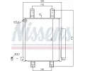 NISSENS Kondenzátor klimatizace NIS 940554, 940554