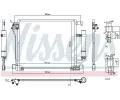 NISSENS Kondenztor klimatizace NIS 940555, 940555