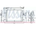 NISSENS Kondenz�tor klimatizace NIS 940584, 940584