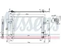 NISSENS Kondenztor klimatizace ** FIRST FIT ** NIS 940588, 940588