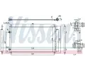 NISSENS Kondenztor klimatizace NIS 940804, 940804