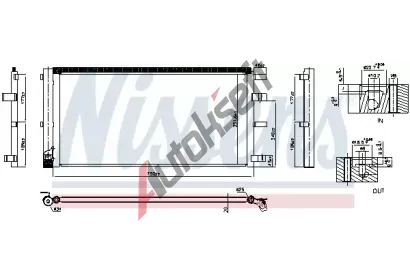 NISSENS Kondenztor klimatizace ** FIRST FIT ** NIS 940829, 940829