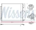 NISSENS Kondenzátor klimatizace ** FIRST FIT ** NIS 940852, 940852