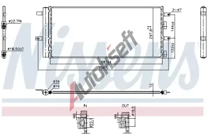 NISSENS Kondenztor klimatizace ** FIRST FIT ** NIS 940899, 940899