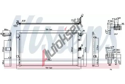 NISSENS Kondenzátor klimatizace ** FIRST FIT ** NIS 940902, 940902 NISSENS Kondenzátor klimatizace ** FIRST FIT ** NIS 940902, 940902