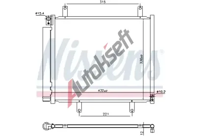 NISSENS Kondenzátor klimatizace NIS 940932, 940932 NISSENS Kondenzátor klimatizace NIS 940932, 940932