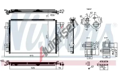NISSENS Kondenzátor klimatizace ** FIRST FIT ** NIS 940959, 940959 NISSENS Kondenzátor klimatizace ** FIRST FIT ** NIS 940959, 940959