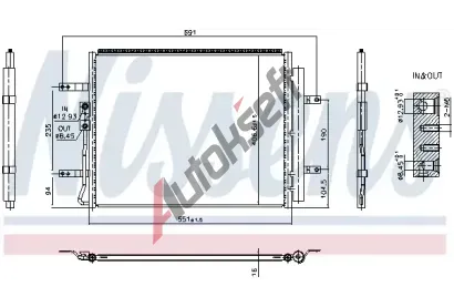 NISSENS Kondenztor klimatizace ** FIRST FIT ** NIS 940985, 940985