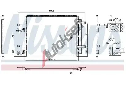 NISSENS Kondenztor klimatizace ** FIRST FIT ** NIS 941004, 941004
