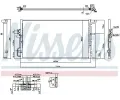 NISSENS Kondenztor klimatizace ** FIRST FIT ** NIS 941063, 941063