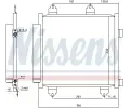 NISSENS Kondenztor klimatizace NIS 941176, 941176