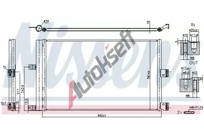 NISSENS Kondenztor klimatizace ** FIRST FIT ** NIS 941210, 941210