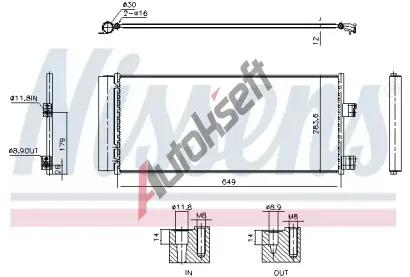 NISSENS Kondenztor klimatizace ** FIRST FIT ** NIS 941237, 941237