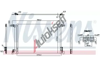 NISSENS Kondenz�tor klimatizace ** FIRST FIT ** NIS 941266, 941266