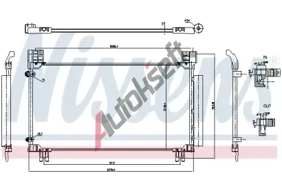 NISSENS Kondenz�tor klimatizace NIS 941277, 941277