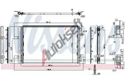NISSENS Kondenztor klimatizace ** FIRST FIT ** NIS 941283, 941283