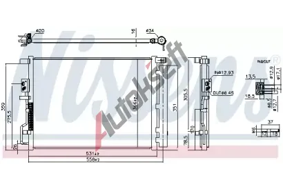 NISSENS Kondenztor klimatizace ** FIRST FIT ** NIS 941290, 941290