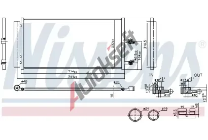 NISSENS Kondenztor klimatizace ** FIRST FIT ** NIS 941291, 941291
