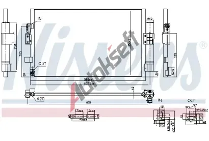 NISSENS Kondenztor klimatizace ** FIRST FIT ** NIS 941298, 941298