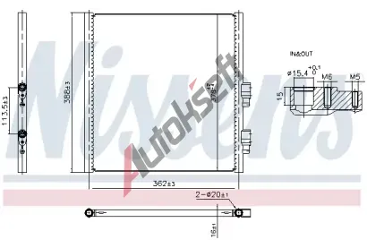 NISSENS Kondenztor klimatizace ** FIRST FIT ** NIS 941308, 941308